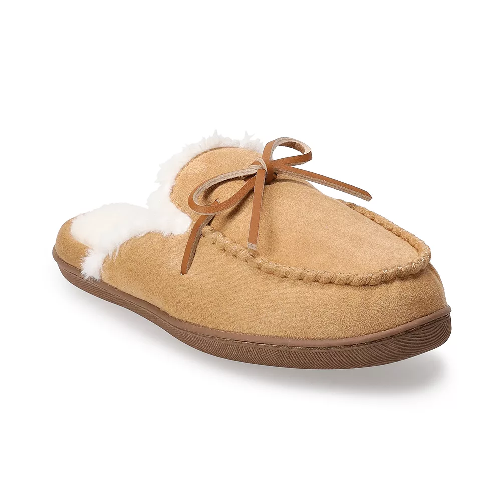 Women's Sonoma Goods For Life® Scuff Moccasin Slippers 4 Women's Sonoma Goods For Life® Scuff Moccasin Slippers - Image 4
