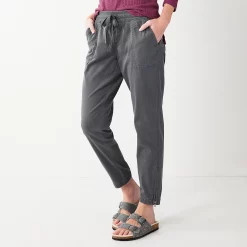 Women's Sonoma Goods For LifeĀ® Zipper-Hem Elastic-Waist Utility Jogger Pants