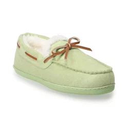 Women's Sonoma Goods For Life® Recycled Faux Suede Moccasin Slippers 21 Women's Sonoma Goods For Life® Recycled Faux Suede Moccasin Slippers -True Fit Shop 4797537 Lime Valley