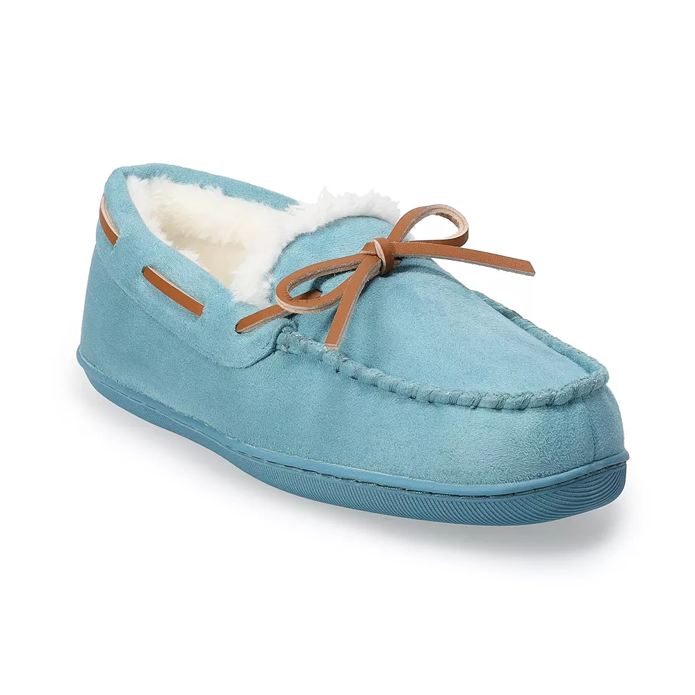 Women's Sonoma Goods For Life® Recycled Faux Suede Moccasin Slippers 6 Women's Sonoma Goods For Life® Recycled Faux Suede Moccasin Slippers - Image 6