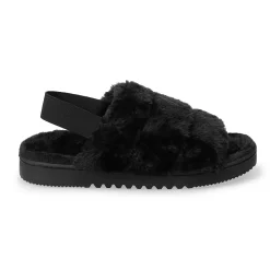 Women's Sonoma Goods For Life® Faux Fur Slide Slipper with Backstrap 12 Women's Sonoma Goods For Life® Faux Fur Slide Slipper with Backstrap -True Fit Shop 4797542 ALT