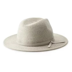 Women's Sonoma Goods For Life® Panama Hat with Flat Knotted Cord -True Fit Shop 4836244 Gray