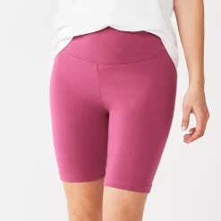 Women's Sonoma Goods For Life® High-Waist Bike Shorts -True Fit Shop 4910074 Mauve