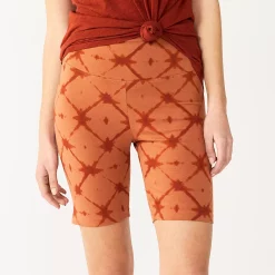 Women's Sonoma Goods For Life® High-Waist Bike Shorts -True Fit Shop 4910074 Mocha Dye