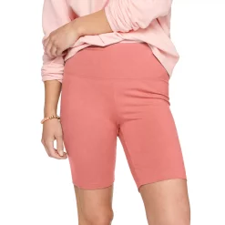 Women's Sonoma Goods For Life® High-Waist Bike Shorts -True Fit Shop 4910074 Pink Sheraton