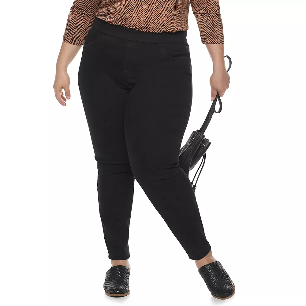 Plus Size Sonoma Goods For Life® Comfortable Favorite Mid-Rise Jeggings 1 Plus Size Sonoma Goods For Life® Comfortable Favorite Mid-Rise Jeggings