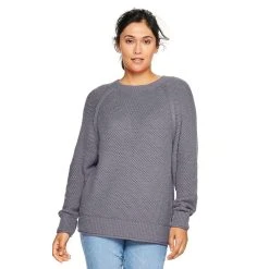 Women's Sonoma Goods For Life® All Over Stitch Crewneck Sweater 32 Women's Sonoma Goods For Life® All Over Stitch Crewneck Sweater -True Fit Shop 4923526 Mauve