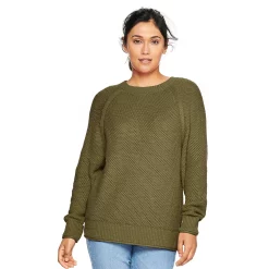 Women's Sonoma Goods For Life® All Over Stitch Crewneck Sweater 26 Women's Sonoma Goods For Life® All Over Stitch Crewneck Sweater -True Fit Shop 4923526 Odyssey Green