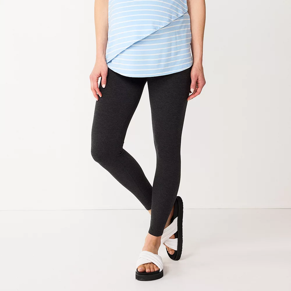 Maternity Sonoma Goods For Life® Full Belly Panel Leggings 3 Maternity Sonoma Goods For Life® Full Belly Panel Leggings - Image 3