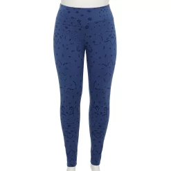 Plus Size Sonoma Goods For Life® Midrise Leggings 36 Plus Size Sonoma Goods For Life® Midrise Leggings -True Fit Shop 4966829 Navy Geo Floral