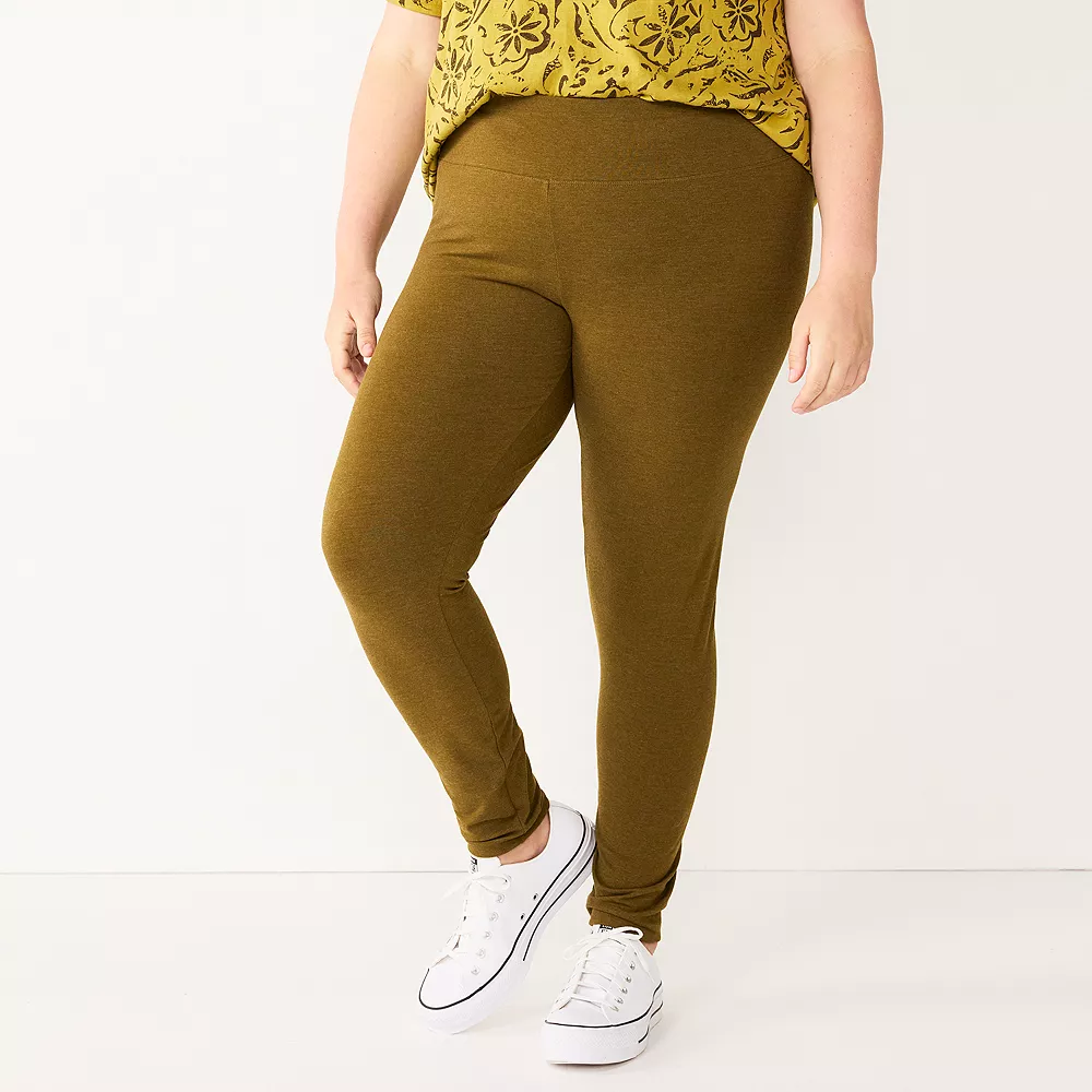 Plus Size Sonoma Goods For Life® Midrise Leggings 12 Plus Size Sonoma Goods For Life® Midrise Leggings - Image 12
