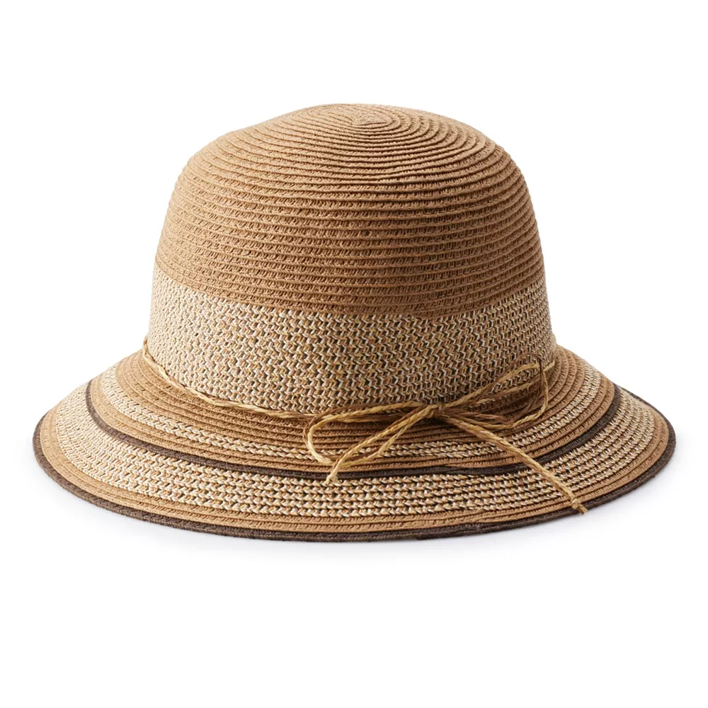 Women's Sonoma Goods For Life® Inset Two-Tone Cloche Hat 2 Women's Sonoma Goods For Life® Inset Two-Tone Cloche Hat - Image 2