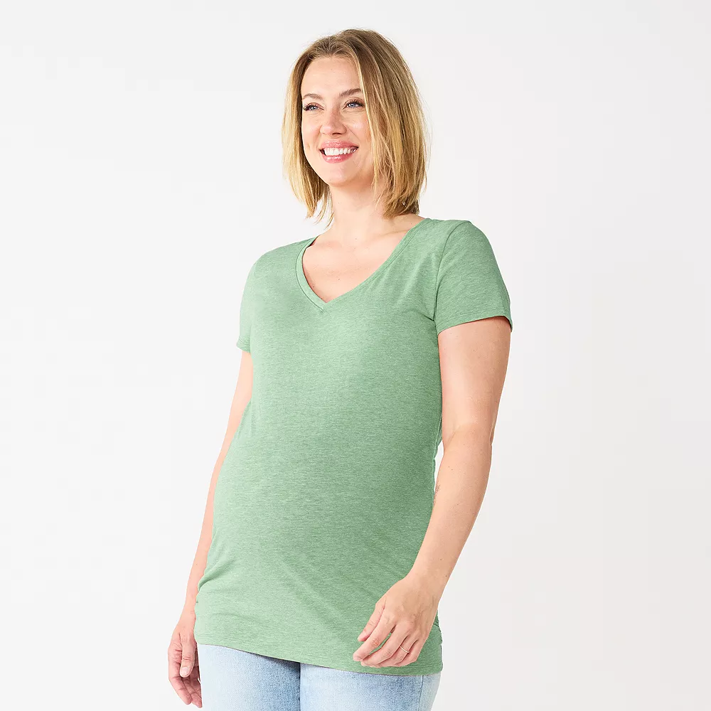 Maternity Sonoma Goods For Life® Essential V-Neck Tee 23 Maternity Sonoma Goods For Life® Essential V-Neck Tee - Image 23