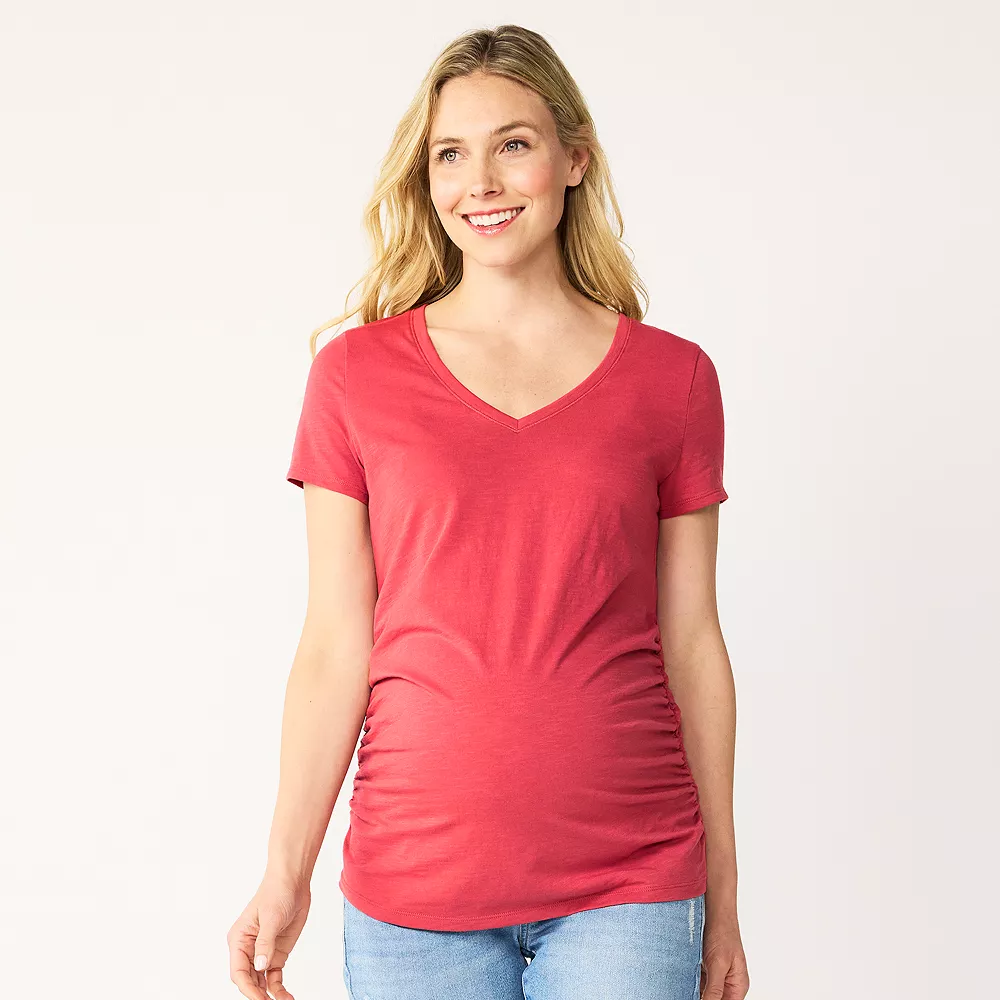 Maternity Sonoma Goods For Life® Essential V-Neck Tee 17 Maternity Sonoma Goods For Life® Essential V-Neck Tee - Image 17