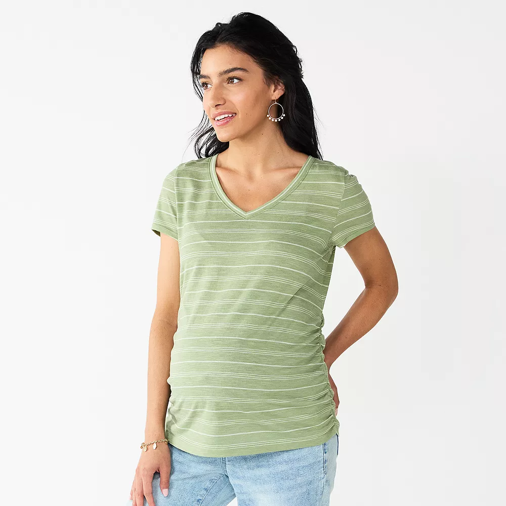 Maternity Sonoma Goods For Life® Essential V-Neck Tee 19 Maternity Sonoma Goods For Life® Essential V-Neck Tee - Image 19