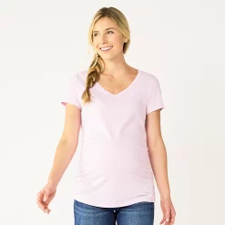 Maternity Sonoma Goods For Life® Essential V-Neck Tee 45 Maternity Sonoma Goods For Life® Essential V-Neck Tee -True Fit Shop 4980526 Lilac