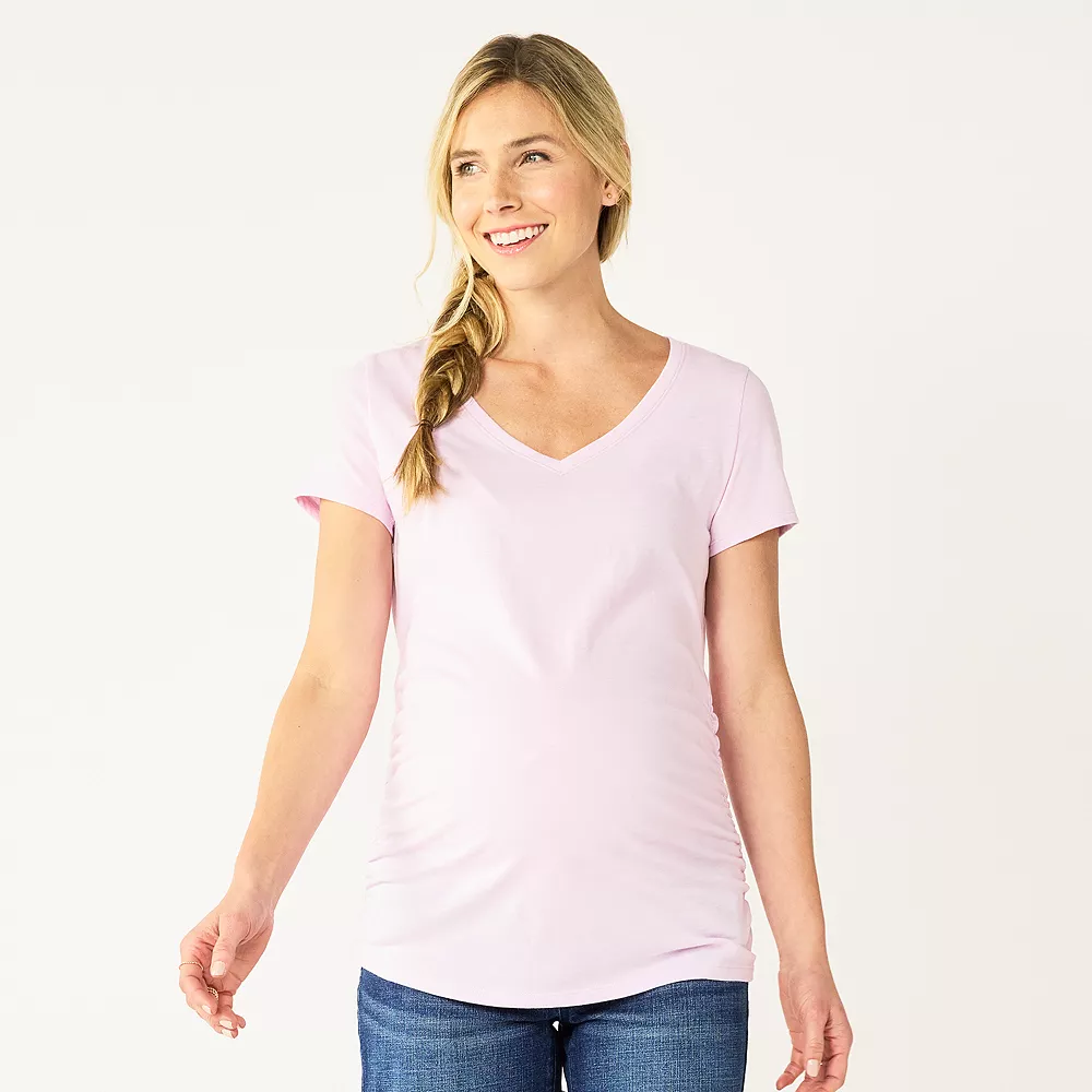 Maternity Sonoma Goods For Life® Essential V-Neck Tee 5 Maternity Sonoma Goods For Life® Essential V-Neck Tee - Image 5
