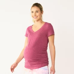 Maternity Sonoma Goods For Life® Essential V-Neck Tee 62 Maternity Sonoma Goods For Life® Essential V-Neck Tee -True Fit Shop 4980526 Mauve