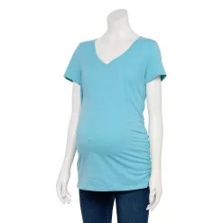 Maternity Sonoma Goods For Life® Essential V-Neck Tee 52 Maternity Sonoma Goods For Life® Essential V-Neck Tee -True Fit Shop 4980526 Medium Blue