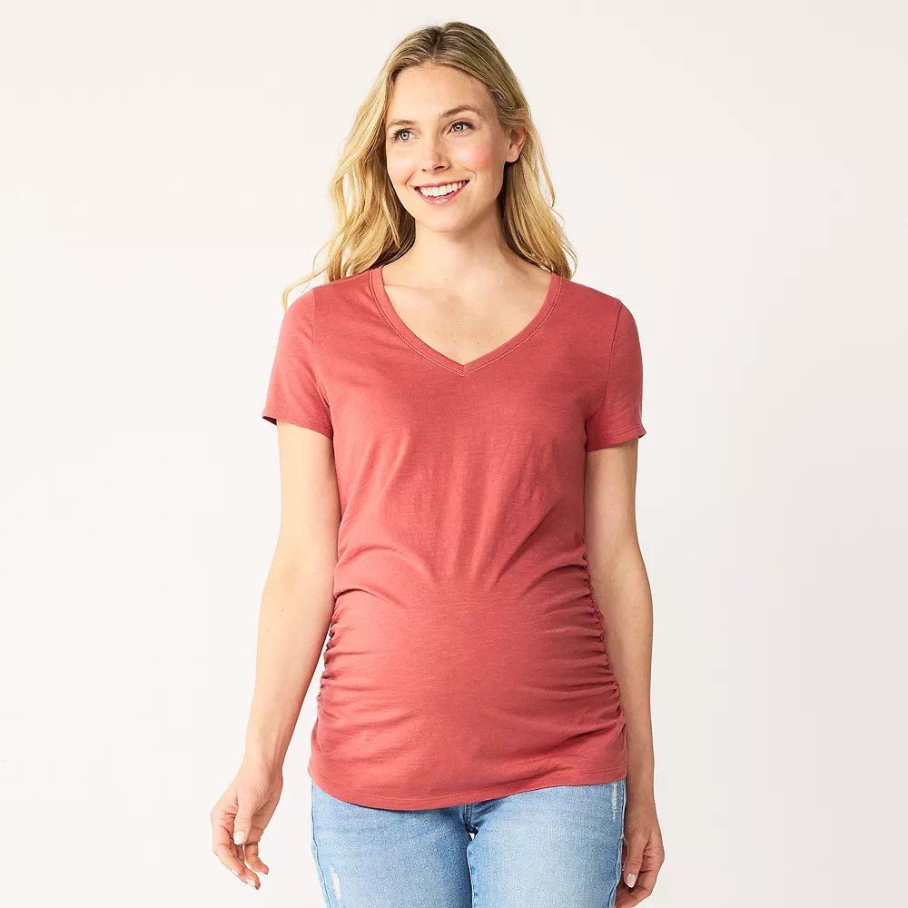 Maternity Sonoma Goods For Life® Essential V-Neck Tee 13 Maternity Sonoma Goods For Life® Essential V-Neck Tee - Image 13