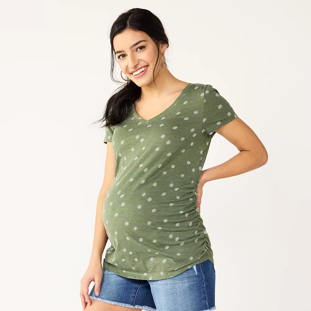 Maternity Sonoma Goods For Life® Essential V-Neck Tee 33 Maternity Sonoma Goods For Life® Essential V-Neck Tee - Image 33
