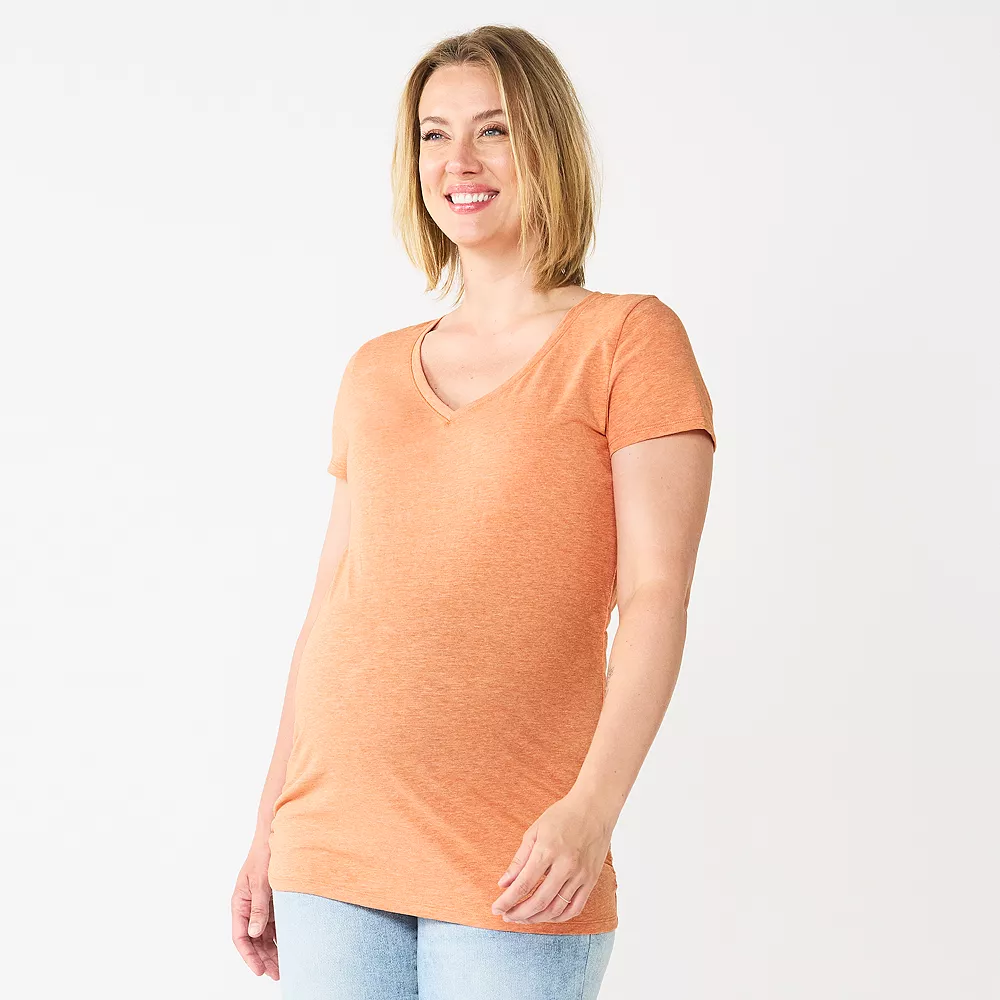 Maternity Sonoma Goods For Life® Essential V-Neck Tee 16 Maternity Sonoma Goods For Life® Essential V-Neck Tee - Image 16