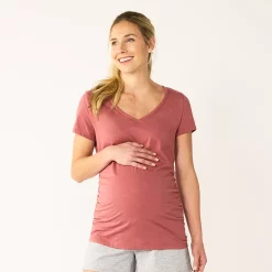 Maternity Sonoma Goods For Life® Essential V-Neck Tee 69 Maternity Sonoma Goods For Life® Essential V-Neck Tee -True Fit Shop 4980526 Shabby Mauve