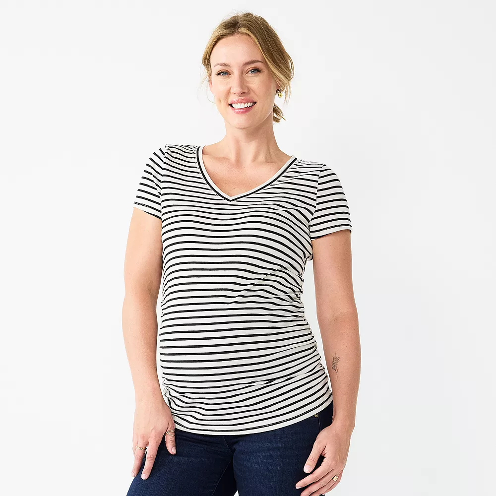Maternity Sonoma Goods For Life® Essential V-Neck Tee 15 Maternity Sonoma Goods For Life® Essential V-Neck Tee - Image 15