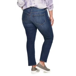 Plus Size Sonoma Goods For Life® Premium Elastic-Waist Midrise Straight-Leg Jeans 17 Plus Size Sonoma Goods For Life® Premium Elastic-Waist Midrise Straight-Leg Jeans -True Fit Shop 4988856 ALT