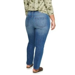 Plus Size Sonoma Goods For Life® Premium Mid-Rise Curvy Straight-Leg Jeans -True Fit Shop 4989903 ALT