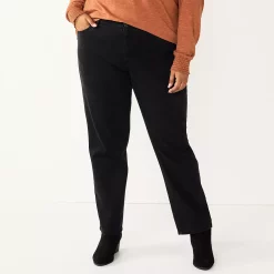 Plus Size Sonoma Goods For Life® Premium Mid-Rise Curvy Straight-Leg Jeans -True Fit Shop 4989903 Park