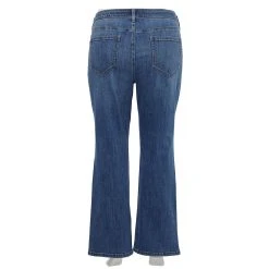 Plus Size Sonoma Goods For Life® Elastic-Waist Curvy Mid-Rise Bootcut Jeans -True Fit Shop 4990173 ALT