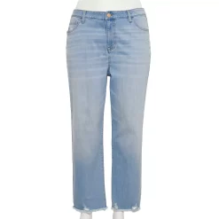 Plus Size Sonoma Goods For Life® Premium Curvy High-Waisted Straight-Leg Crop Jeans 8 Plus Size Sonoma Goods For Life® Premium Curvy High-Waisted Straight-Leg Crop Jeans -True Fit Shop 4990809 Belleview