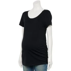 Maternity Sonoma Goods For Life® Essential Scoopneck Tee 21 Maternity Sonoma Goods For Life® Essential Scoopneck Tee -True Fit Shop 4998304 Black