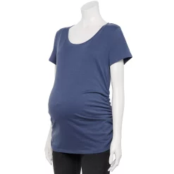 Maternity Sonoma Goods For Life® Essential Scoopneck Tee 23 Maternity Sonoma Goods For Life® Essential Scoopneck Tee -True Fit Shop 4998304 Cyclone Blue