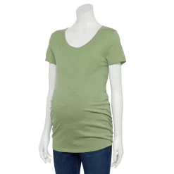 Maternity Sonoma Goods For Life® Essential Scoopneck Tee 25 Maternity Sonoma Goods For Life® Essential Scoopneck Tee -True Fit Shop 4998304 Green