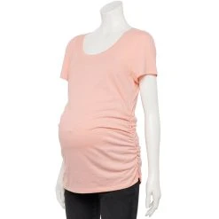 Maternity Sonoma Goods For Life® Essential Scoopneck Tee 34 Maternity Sonoma Goods For Life® Essential Scoopneck Tee -True Fit Shop 4998304 Peach