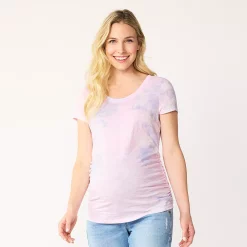 Maternity Sonoma Goods For Life® Essential Scoopneck Tee 26 Maternity Sonoma Goods For Life® Essential Scoopneck Tee -True Fit Shop 4998304 Purple Dye