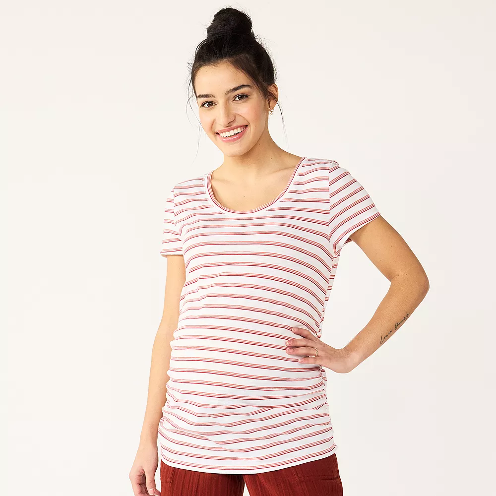 Maternity Sonoma Goods For Life® Essential Scoopneck Tee 16 Maternity Sonoma Goods For Life® Essential Scoopneck Tee - Image 16