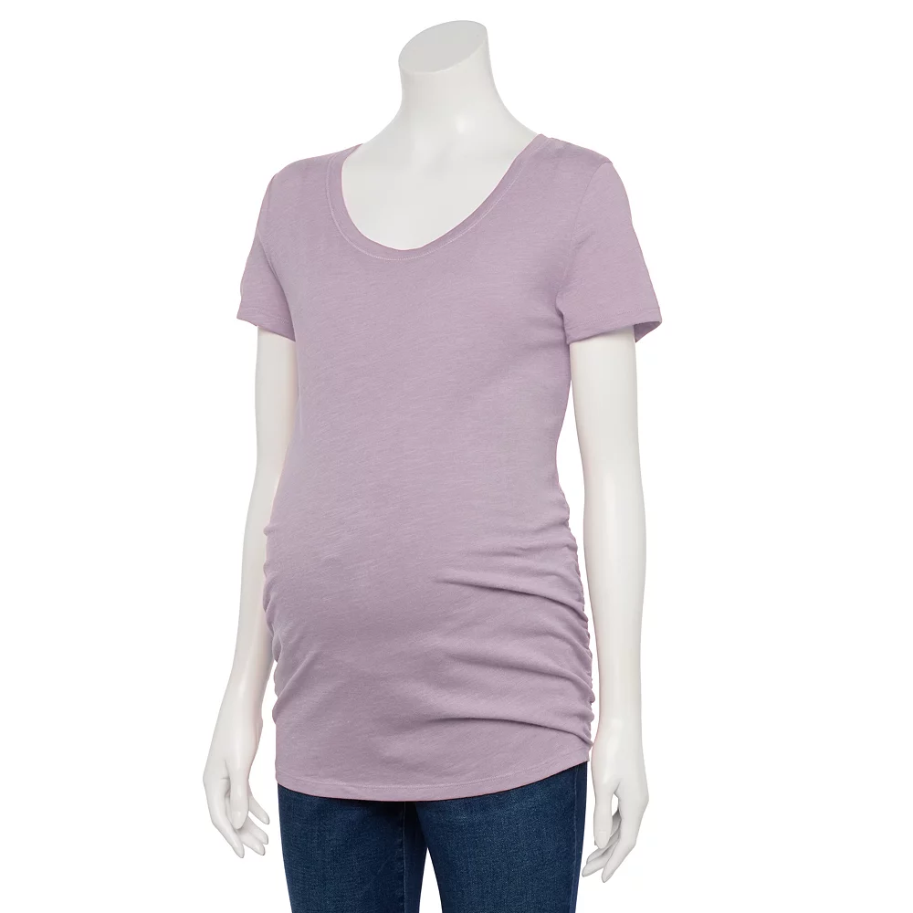 Maternity Sonoma Goods For Life® Essential Scoopneck Tee 1 Maternity Sonoma Goods For Life® Essential Scoopneck Tee