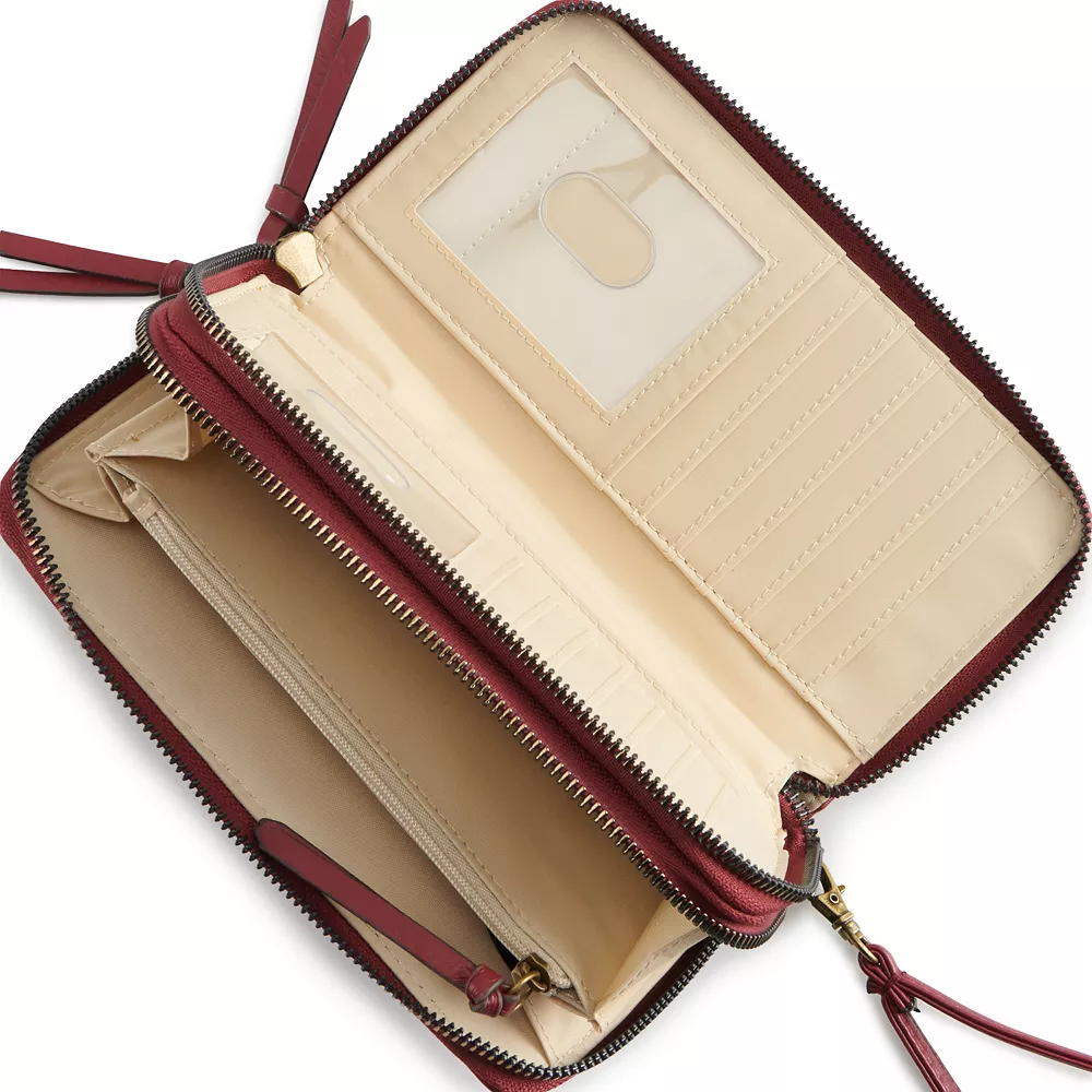 Sonoma Goods For Life® Elowen RFID-Blocking Double Zip Wristlet 12 Sonoma Goods For Life® Elowen RFID-Blocking Double Zip Wristlet - Image 12