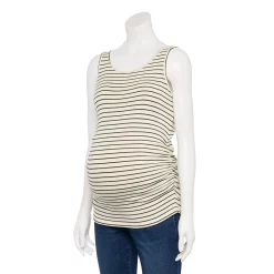 Maternity Sonoma Goods For Life® Essential Tank 20 Maternity Sonoma Goods For Life® Essential Tank -True Fit Shop 5010254 Black And White Stripe