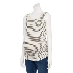 Maternity Sonoma Goods For Life® Essential Tank 23 Maternity Sonoma Goods For Life® Essential Tank -True Fit Shop 5010254 Black Stripe