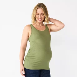 Maternity Sonoma Goods For Life® Essential Tank 15 Maternity Sonoma Goods For Life® Essential Tank -True Fit Shop 5010254 Olive
