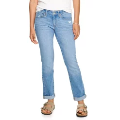 Petite Sonoma Goods For Life® Midrise Straight-Leg Jeans 9 Petite Sonoma Goods For Life® Midrise Straight-Leg Jeans -True Fit Shop 5013133 Authentic Medium Wash