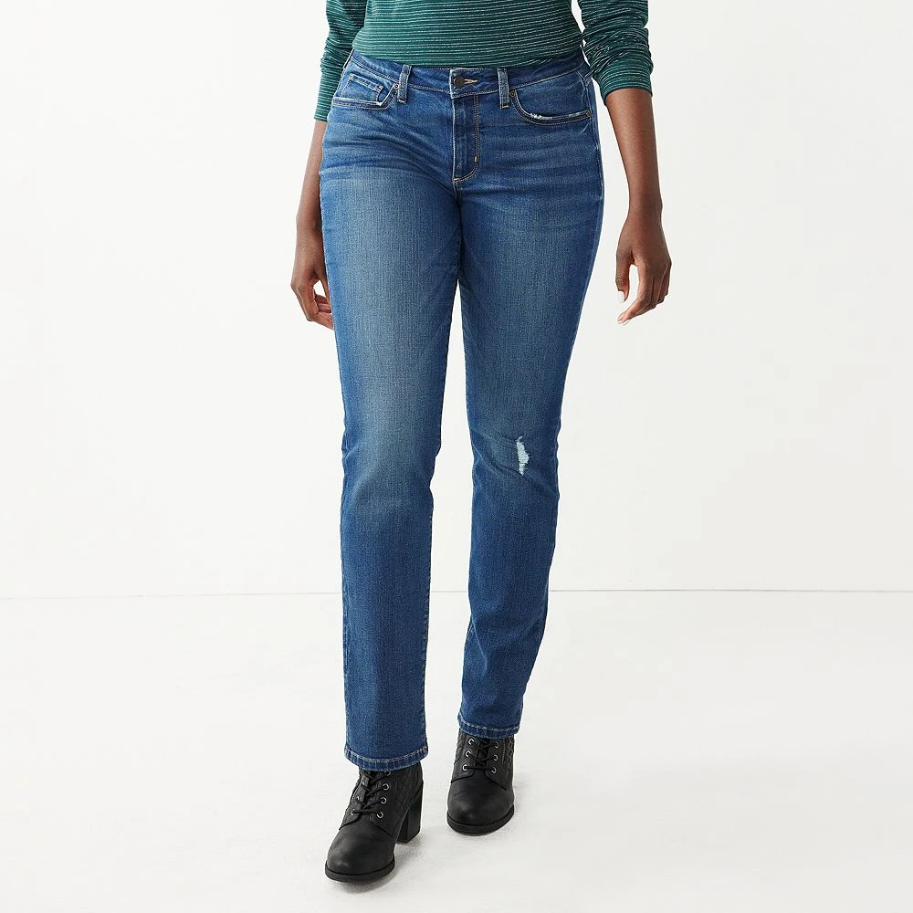 Petite Sonoma Goods For Life® Midrise Straight-Leg Jeans 2 Petite Sonoma Goods For Life® Midrise Straight-Leg Jeans - Image 2