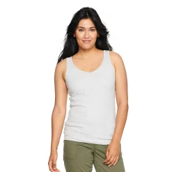 Women's Sonoma Goods For Life® Everyday Ribbed Tank 29 Women's Sonoma Goods For Life® Everyday Ribbed Tank -True Fit Shop 5046234 Heather Gray