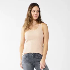 Women's Sonoma Goods For Life® Everyday Ribbed Tank 35 Women's Sonoma Goods For Life® Everyday Ribbed Tank -True Fit Shop 5046234 Light Pink