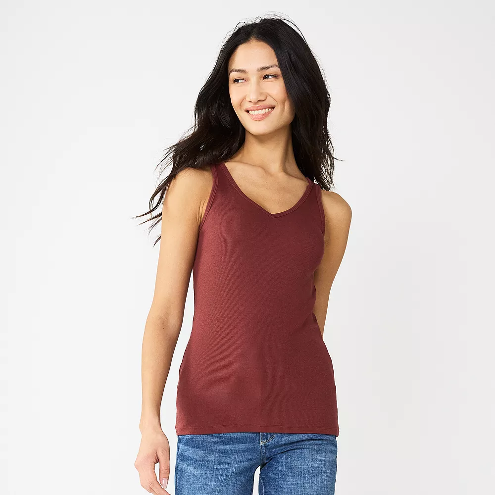 Women's Sonoma Goods For Life® Everyday Ribbed Tank 20 Women's Sonoma Goods For Life® Everyday Ribbed Tank - Image 20