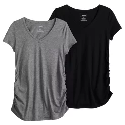 Maternity Sonoma Goods For LifeĀ® 2-pack Essential Short Sleeve Tee